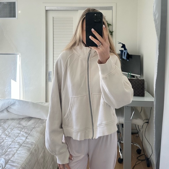 lululemon athletica Jackets & Blazers - Scuba Oversized Full-Zip Hoodie Bone Color